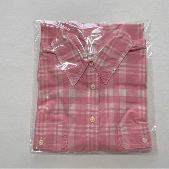 GAP Pink Plaid Button Down Long Sleeve Top Sz S - Picture 15 of 15